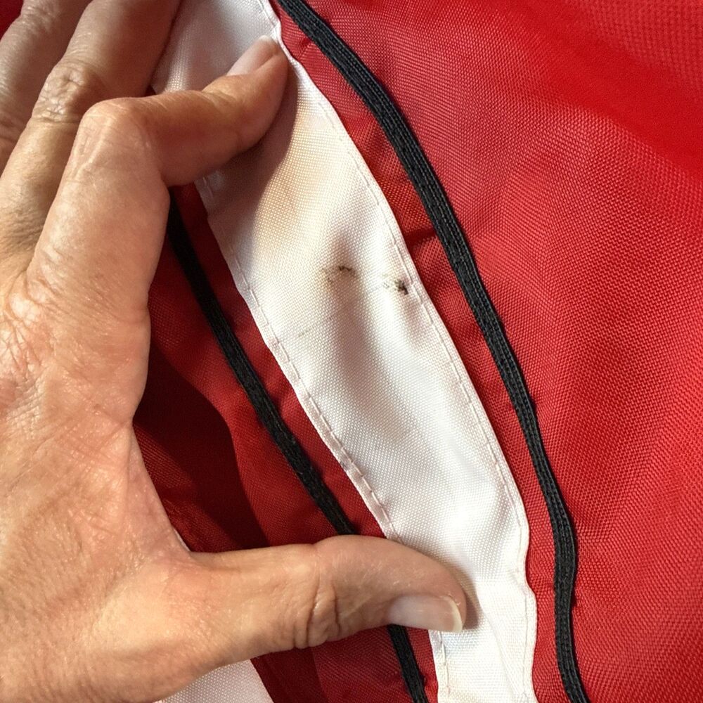 Swingster International Harvester Jacket Men Medium Red 70s Racing Fleece Lined - Picture 4 of 7